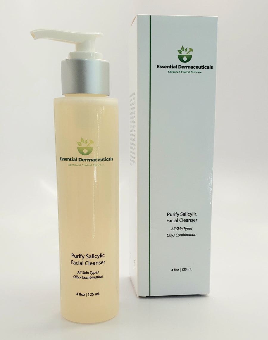 Facial Skincare Services - shop-anikabeauty-com - Purify Salicylic Facial Cleanser- All Skin Types- Oily / Combination Essential Dermaceuticals Face.
