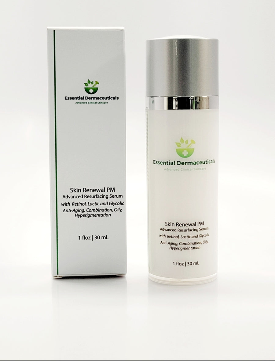 Facial Skincare Services - shop-anikabeauty-com - Skin Renewal PM Advanced Resurfacing Serum with Retinol, Lactic and Glycolic Essential Dermaceuticals Face.